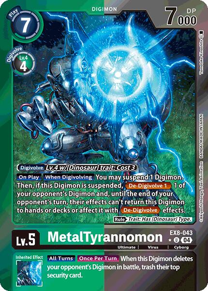 MetalTyrannomon [EX8-043] (Limited Foil) [Chain of Liberation] | Black Swamp Games