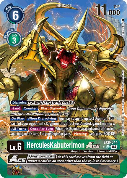 HerculesKabuterimon ACE [EX8-044] (Alternate Art) [Chain of Liberation] | Black Swamp Games