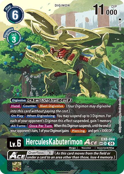 HerculesKabuterimon ACE [EX8-044] (Textured) [Chain of Liberation] | Black Swamp Games