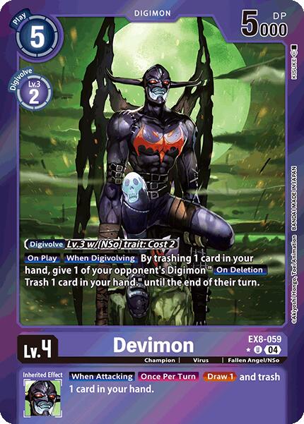 Devimon [EX8-059] (Limited Foil) [Chain of Liberation] | Black Swamp Games