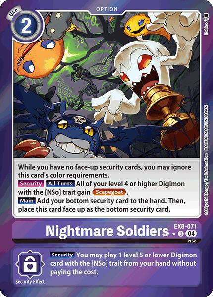 Nightmare Soldiers [EX8-071] (Limited Foil) [Chain of Liberation] | Black Swamp Games