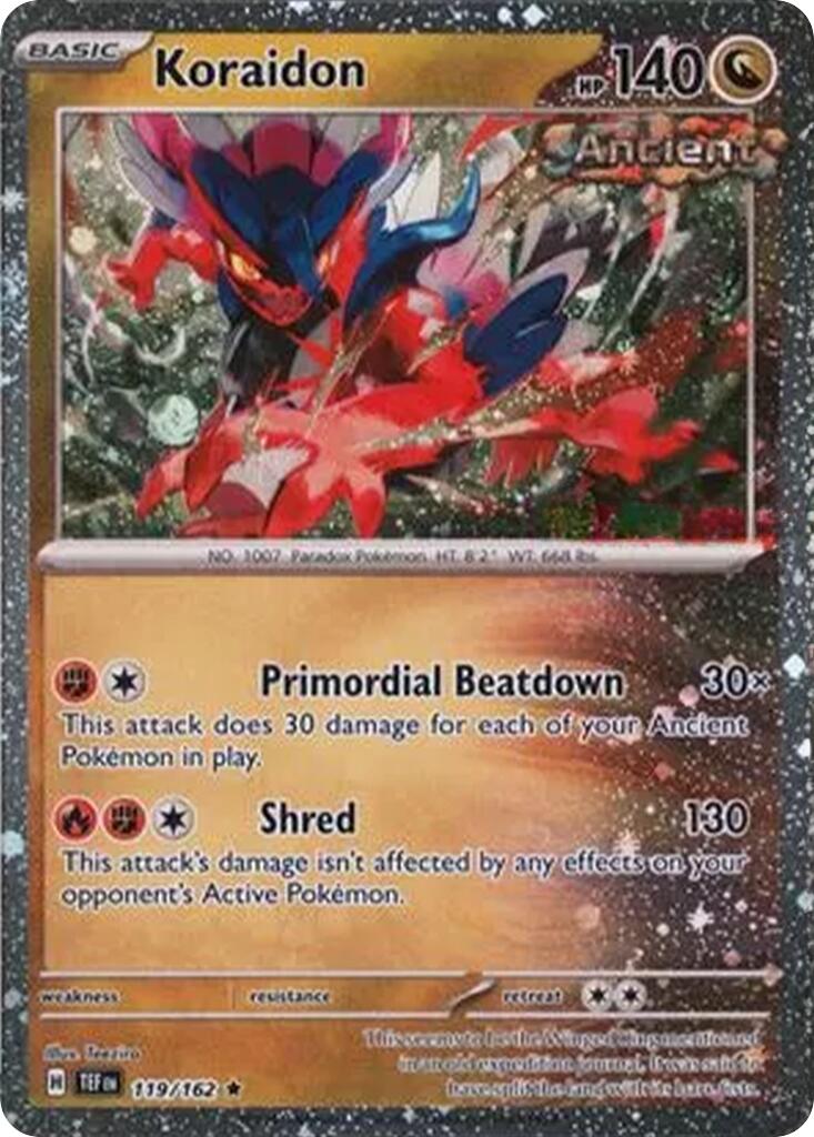 Koraidon (119/162) (Cosmos Holo) [Miscellaneous Cards] | Black Swamp Games