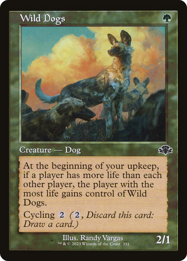 Wild Dogs (Retro) [Dominaria Remastered] | Black Swamp Games