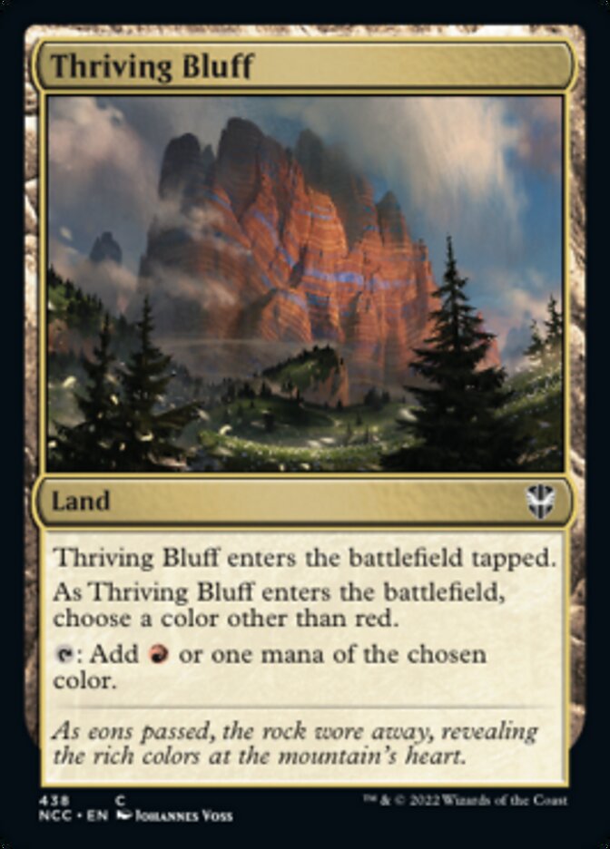 Thriving Bluff [Streets of New Capenna Commander] | Black Swamp Games