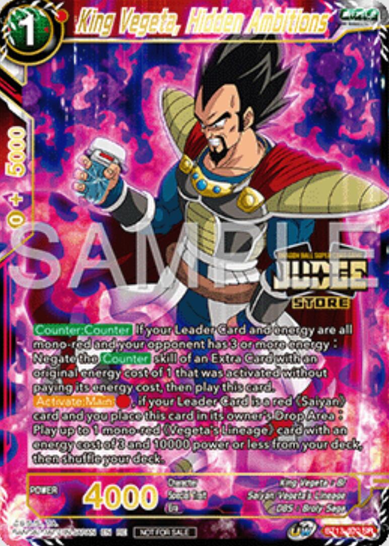 King Vegeta, Hidden Ambitions (Judge Pack Vol.16) (Store) (BT13-020) [Judge Promotion Cards] | Black Swamp Games