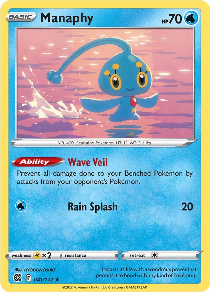 Manaphy (041/172) [Sword & Shield: Brilliant Stars] | Black Swamp Games