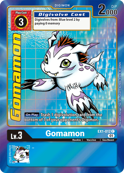 Gomamon [EX1-012] (Alternate Art) [Classic Collection] | Black Swamp Games