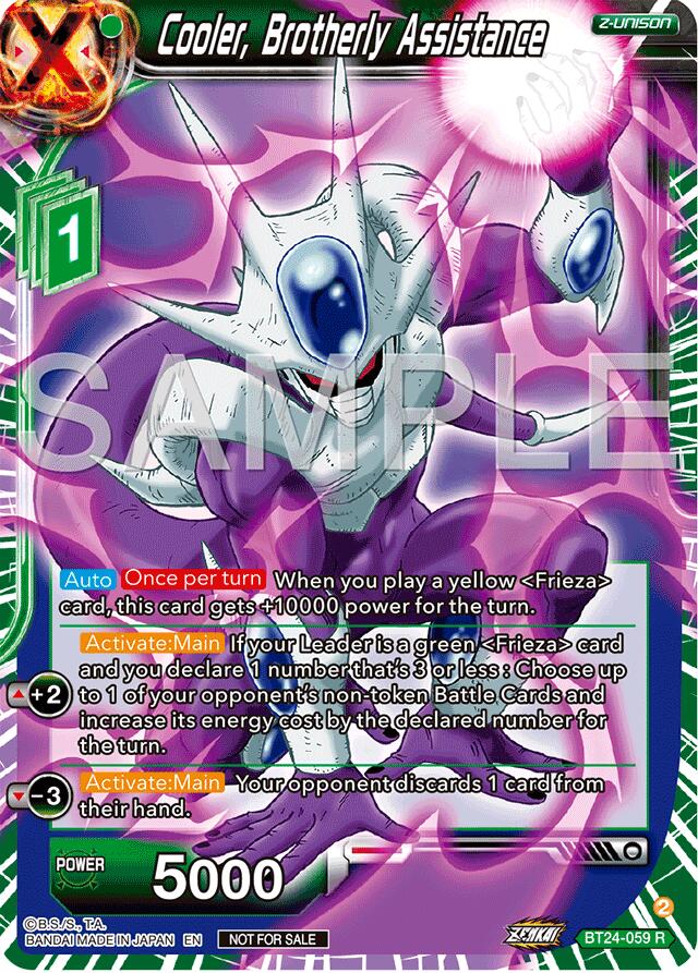 Cooler, Brotherly Assistance (Championship 2024 Finals Zenkai Pack) (BT24-059) [Tournament Promotion Cards] | Black Swamp Games