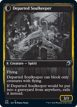 Devoted Grafkeeper // Departed Soulkeeper [Innistrad: Double Feature] | Black Swamp Games