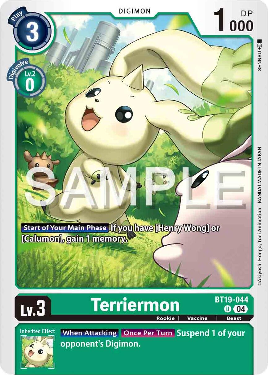 Terriermon [BT19-044] [Release Special Booster Ver.2.5] | Black Swamp Games