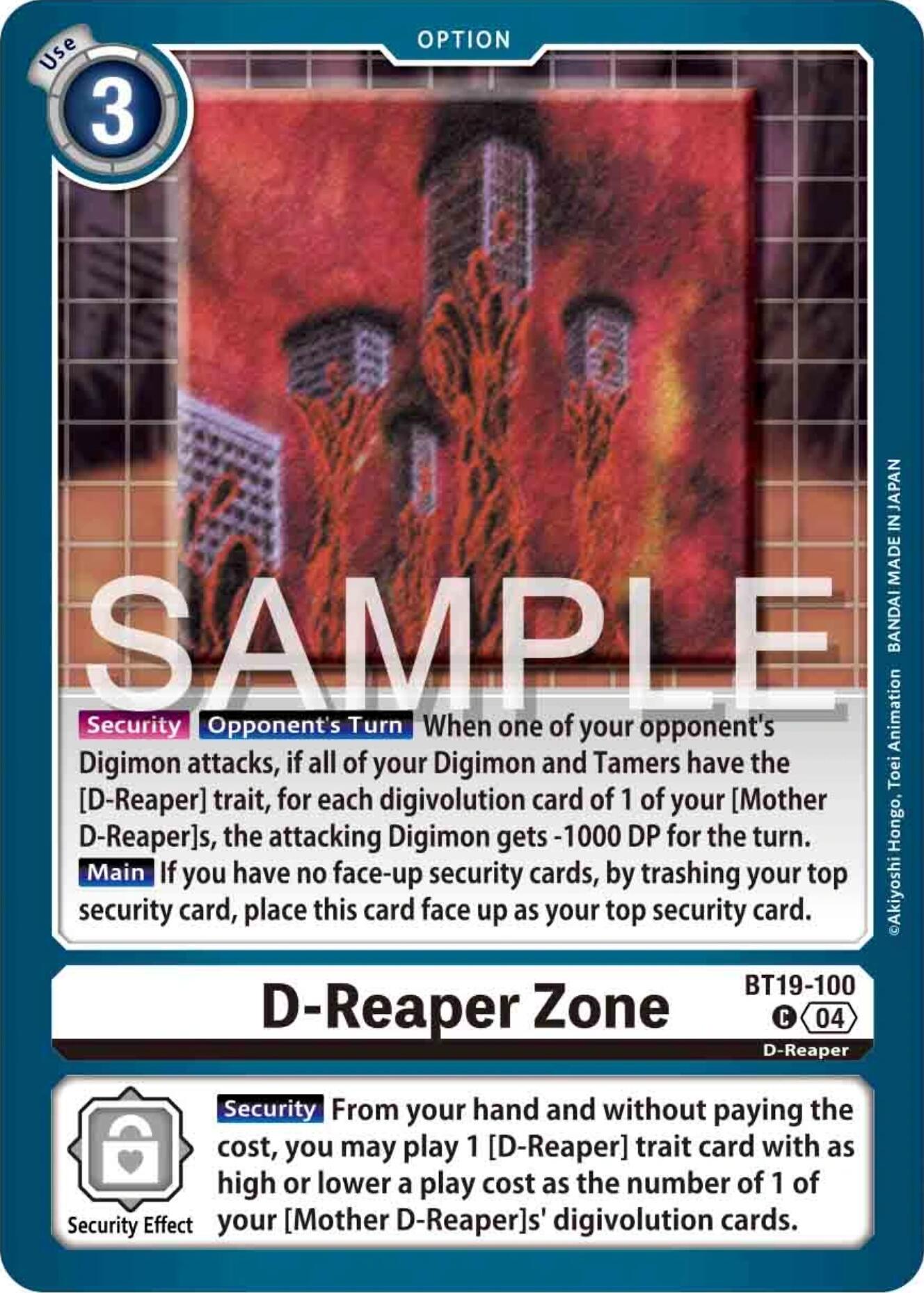 D-Reaper Zone [BT19-100] [Release Special Booster Ver.2.0] | Black Swamp Games