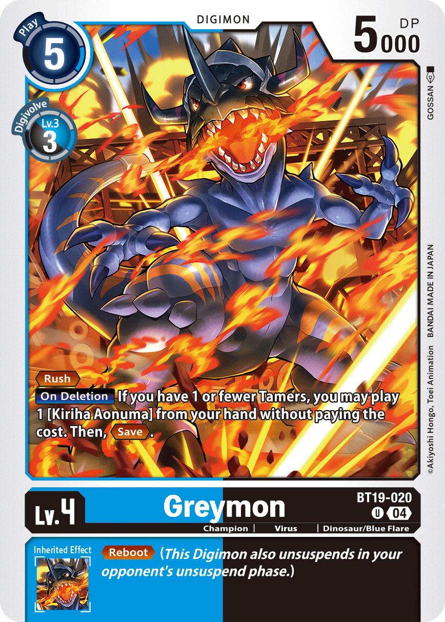 Greymon [BT19-020] [Release Special Booster Ver.2.5] | Black Swamp Games