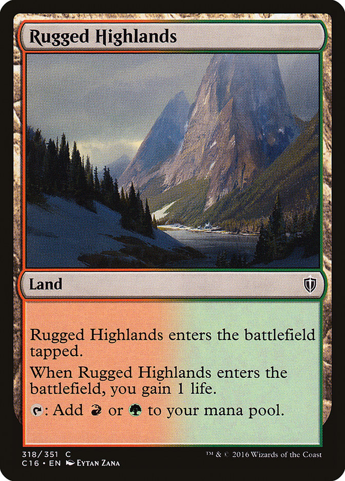 Rugged Highlands [Commander 2016] | Black Swamp Games