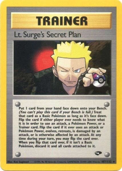 Lt. Surge's Secret Plan (107/132) [Gym Challenge Unlimited] | Black Swamp Games