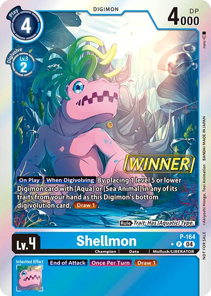 Shellmon [P-164] (Store Tournament 2025 Vo.1 Winner Pack) [Promotional Cards] | Black Swamp Games