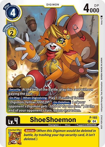 ShoeShoemon [P-165] (Store Tournament 2025 Vo.1 Participation Pack) [Promotional Cards] | Black Swamp Games