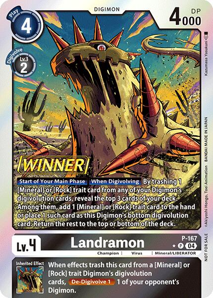 Landramon [P-167] (Store Tournament 2025 Vo.1 Winner Pack) [Promotional Cards] | Black Swamp Games