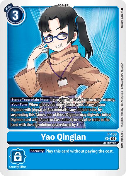 Yao Qinglan [P-168] (Store Tournament 2025 Vo.1 Participation Pack) [Promotional Cards] | Black Swamp Games