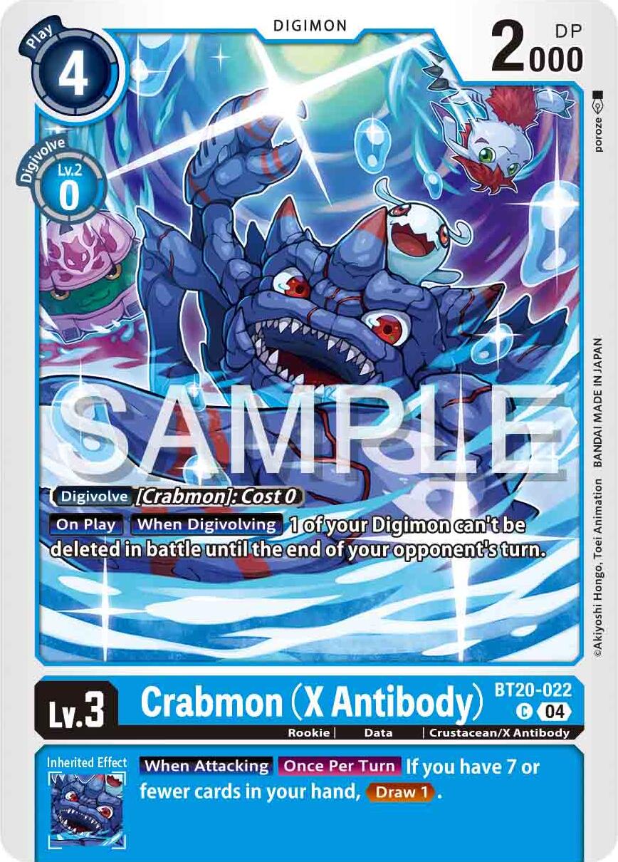 Crabmon [BT20-022] (X Antibody) [Release Special Booster Ver.2.0] | Black Swamp Games