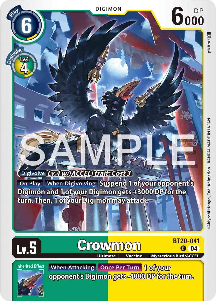 Crowmon [BT20-041] [Release Special Booster Ver.2.0] | Black Swamp Games