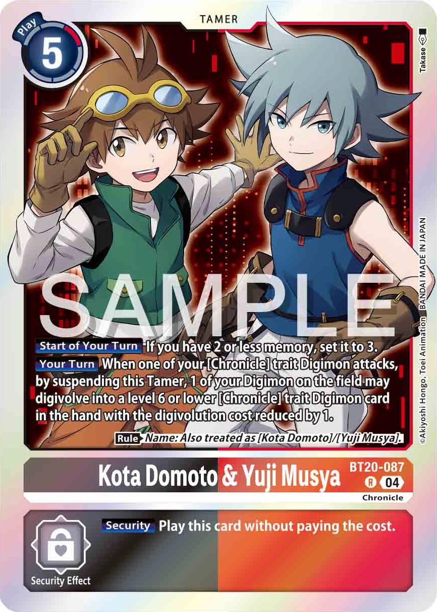 Kota Domoto & Yuji Musya [BT20-087] [Release Special Booster Ver.2.0] | Black Swamp Games