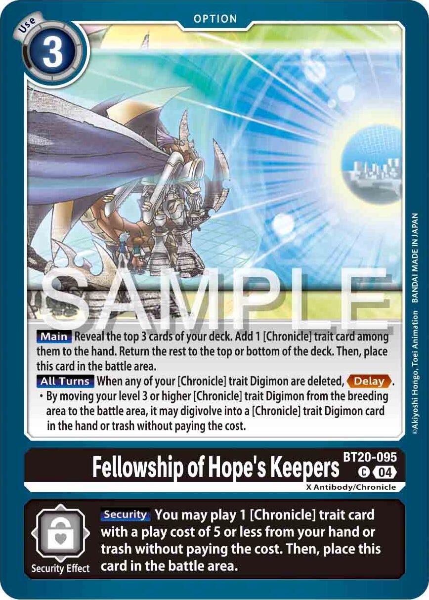 Fellowship of Hope's Keepers [BT20-095] [Release Special Booster 2.0] | Black Swamp Games