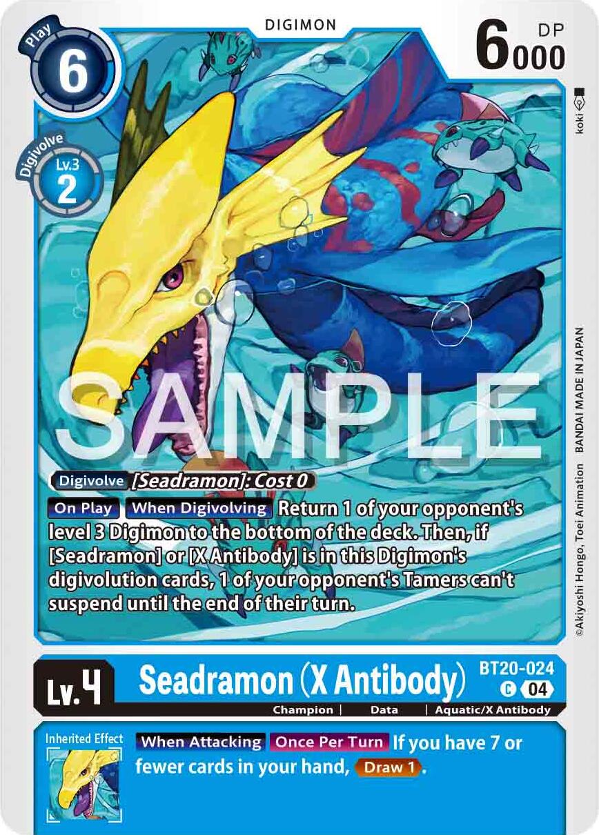 Seadramon [BT20-024] (X Antibody) [Release Special Booster 2.0] | Black Swamp Games