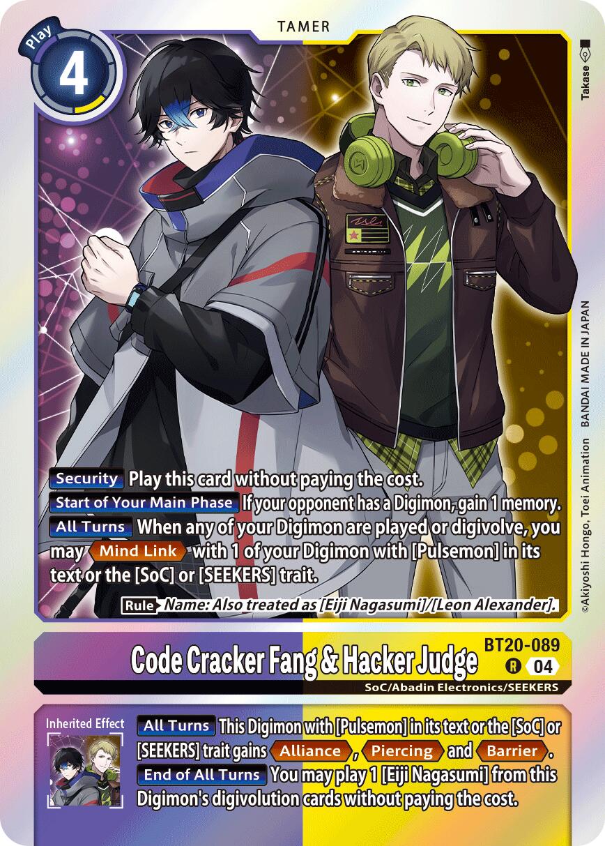 Code Cracker Fang & Hacker Judge [BT20-089] [Release Special Booster Ver.2.5] | Black Swamp Games