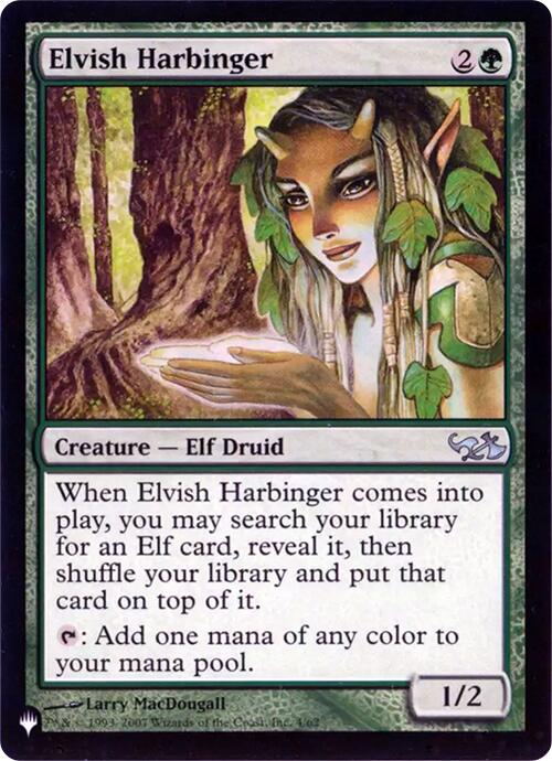 Elvish Harbinger (Retro Frame) [The List] | Black Swamp Games