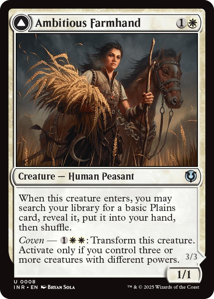 Ambitious Farmhand // Seasoned Cathar [Innistrad Remastered] | Black Swamp Games