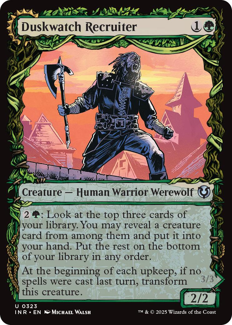 Duskwatch Recruiter // Krallenhorde Howler (Showcase) [Innistrad Remastered] | Black Swamp Games