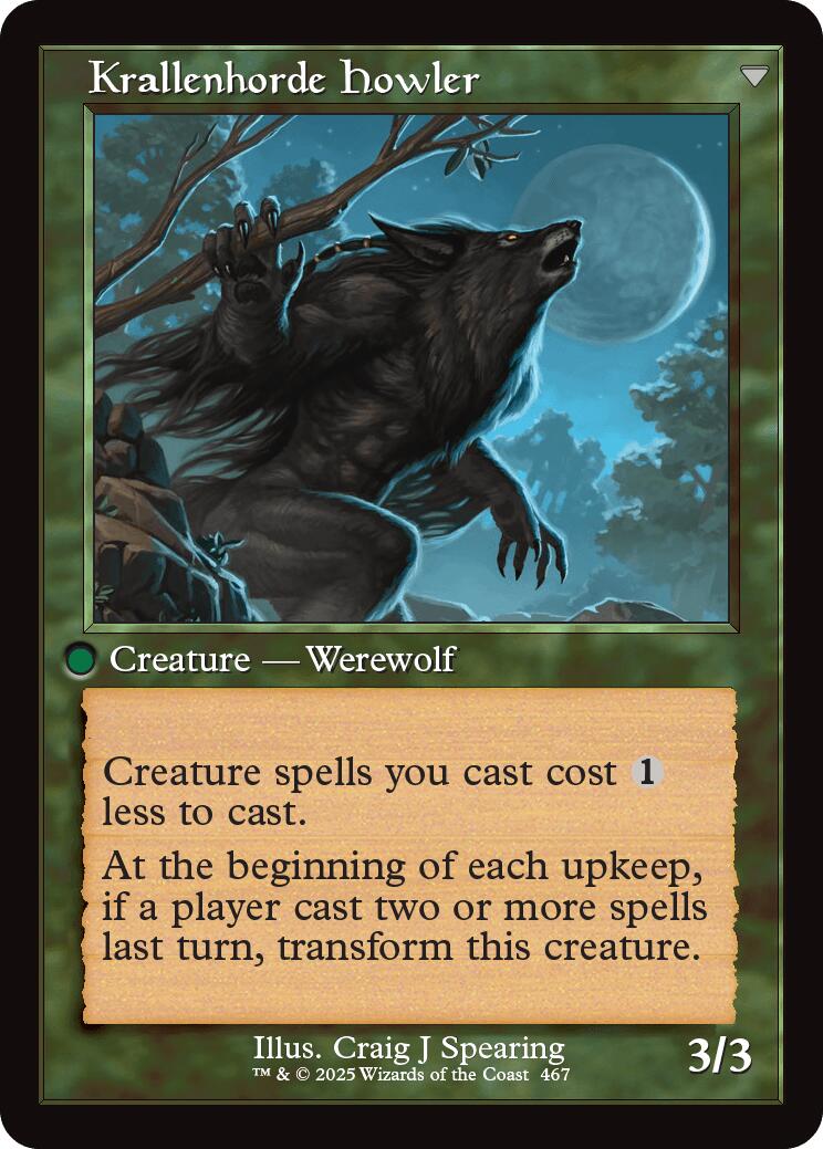 Duskwatch Recruiter // Krallenhorde Howler (Retro Frame) [Innistrad Remastered] | Black Swamp Games