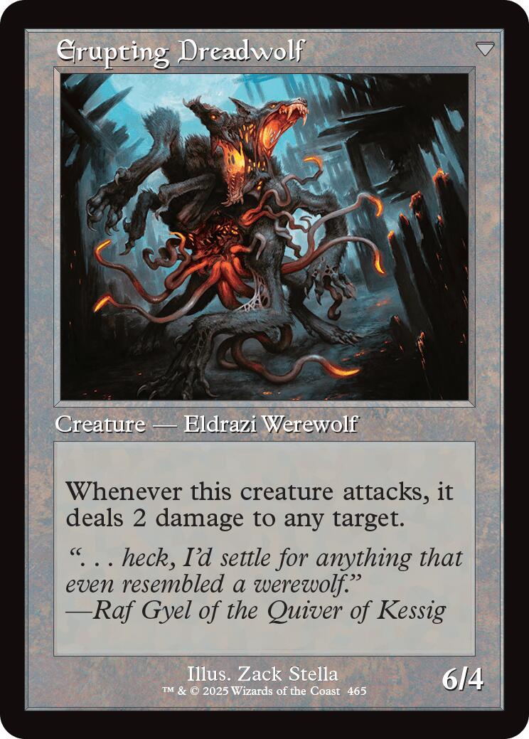 Smoldering Werewolf // Erupting Dreadwolf (Retro Frame) [Innistrad Remastered] | Black Swamp Games