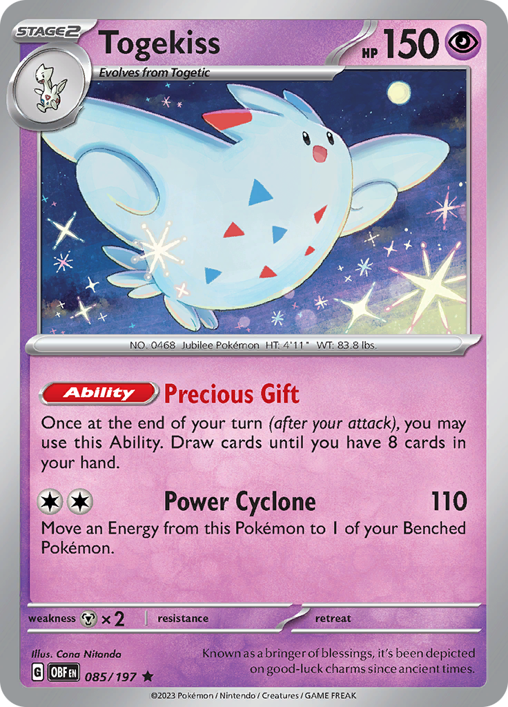 Togekiss (085/197) [Scarlet & Violet: Obsidian Flames] | Black Swamp Games