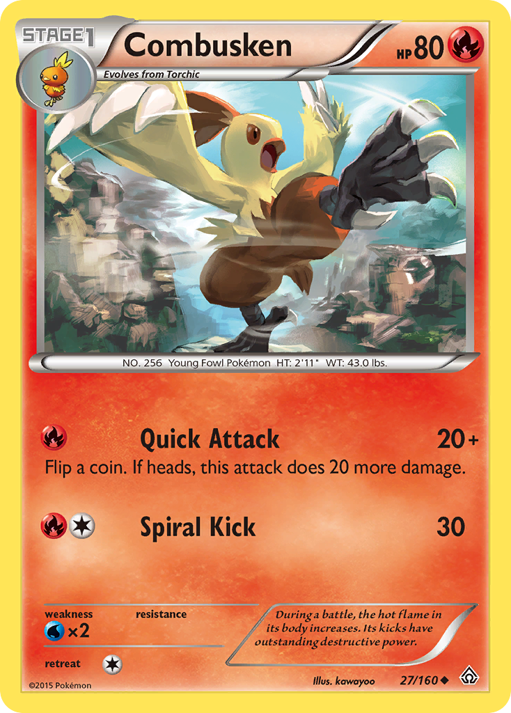 Combusken (27/160) [XY: Primal Clash] | Black Swamp Games