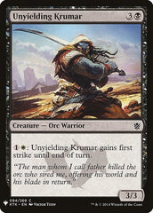 Unyielding Krumar [Mystery Booster] | Black Swamp Games