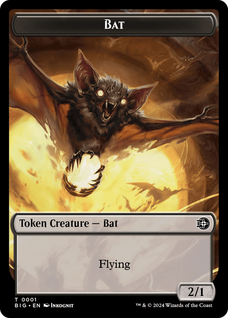 Bat Token [Outlaws of Thunder Junction: The Big Score Tokens] | Black Swamp Games