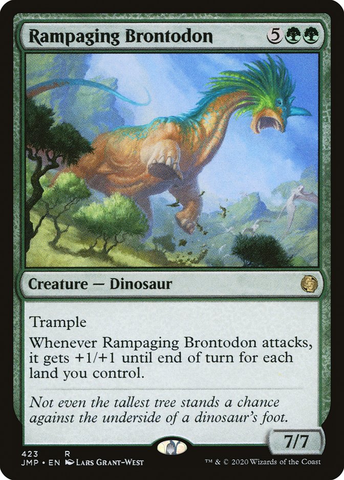 Rampaging Brontodon [Jumpstart] | Black Swamp Games