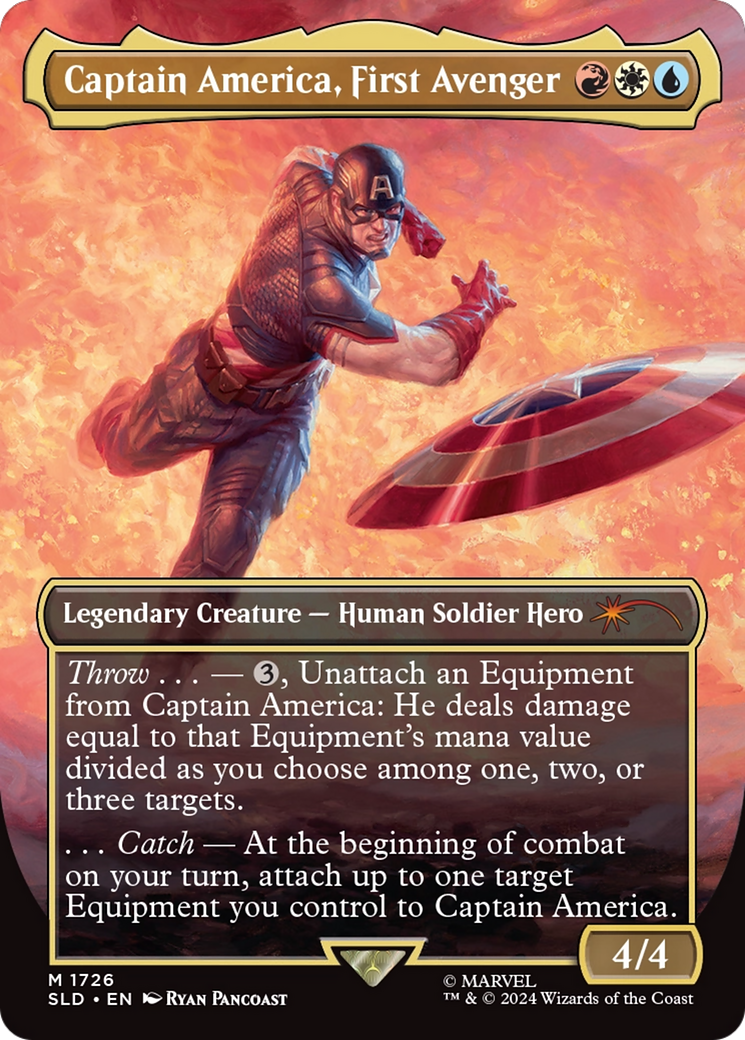 Captain America, First Avenger (Rainbow Foil) [Secret Lair Drop Series] | Black Swamp Games