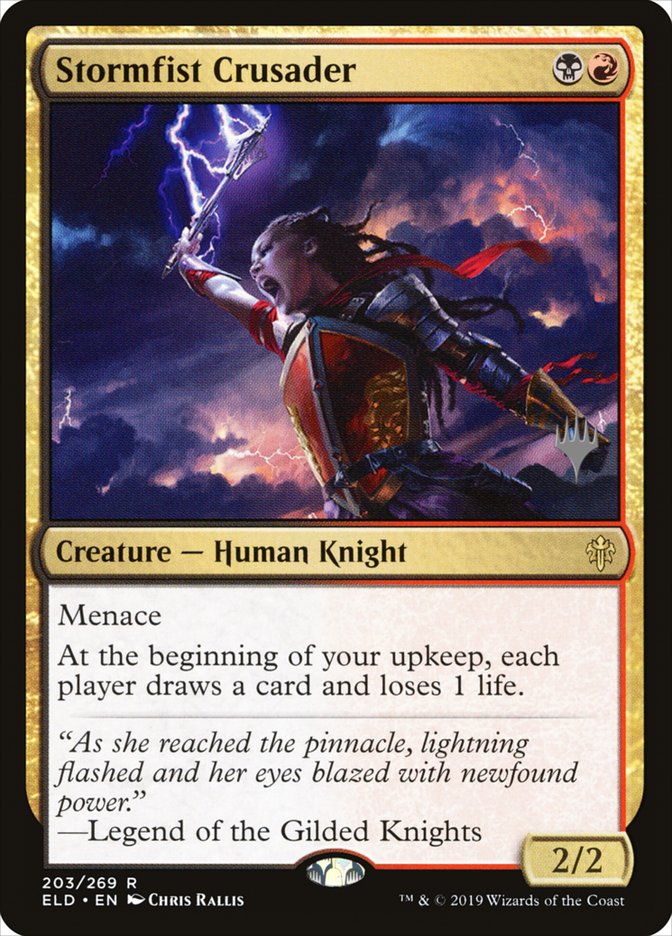 Stormfist Crusader (Promo Pack) [Throne of Eldraine Promos] | Black Swamp Games
