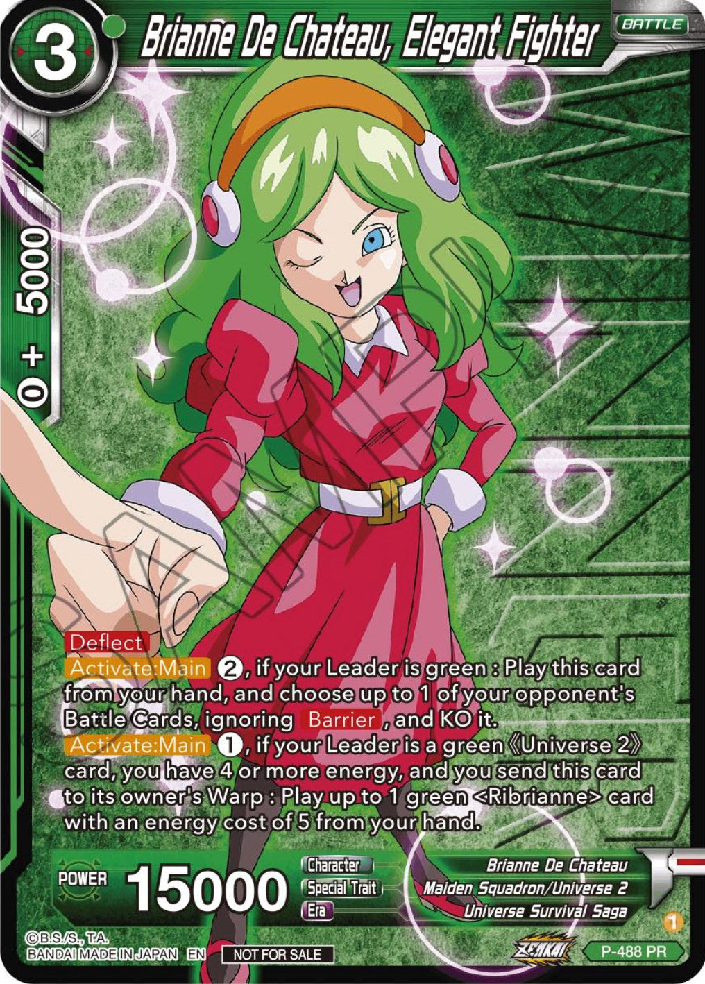 Brianne De Chateau, Elegant Fighter (Zenkai Series Tournament Pack Vol.3 Winner) (P-488) [Tournament Promotion Cards] | Black Swamp Games