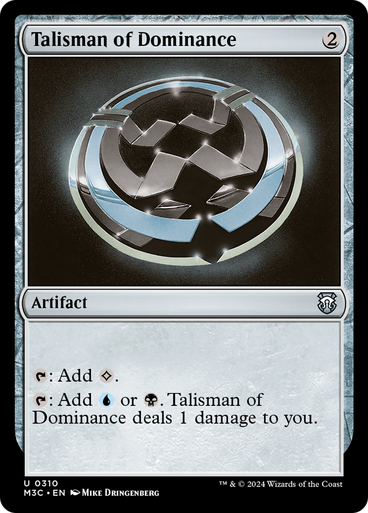 Talisman of Dominance (Ripple Foil) [Modern Horizons 3 Commander] | Black Swamp Games