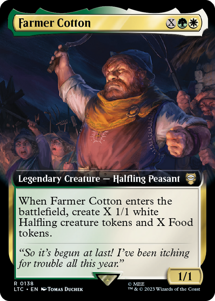 Farmer Cotton (Extended Art) [The Lord of the Rings: Tales of Middle-Earth Commander] | Black Swamp Games