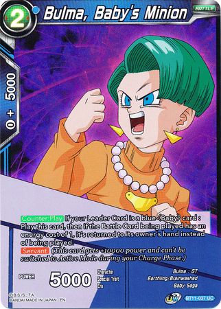 Bulma, Baby's Minion (BT11-037) [Vermilion Bloodline] | Black Swamp Games