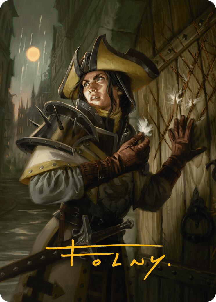 Thraben Inspector Art Card (Gold-Stamped Signature) [Innistrad Remastered Art Series] | Black Swamp Games