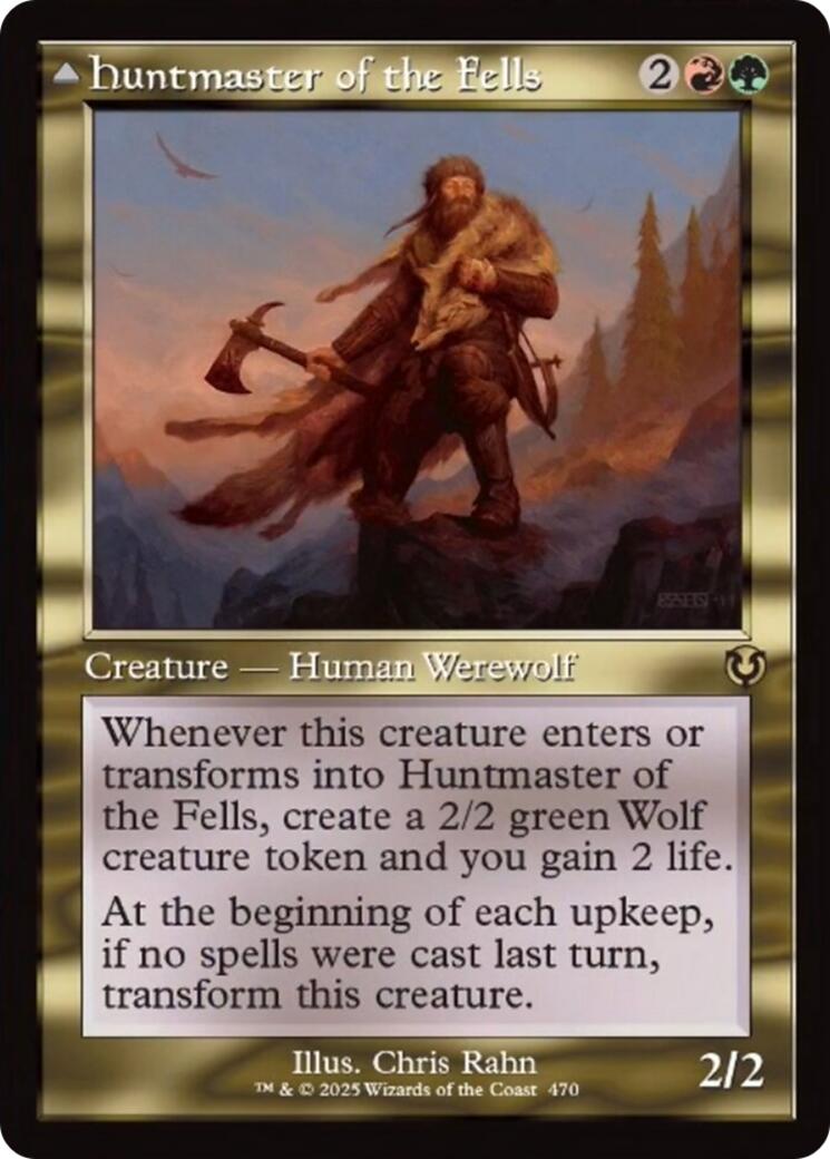 Huntmaster of the Fells // Ravager of the Fells (Retro Frame) [Innistrad Remastered] | Black Swamp Games