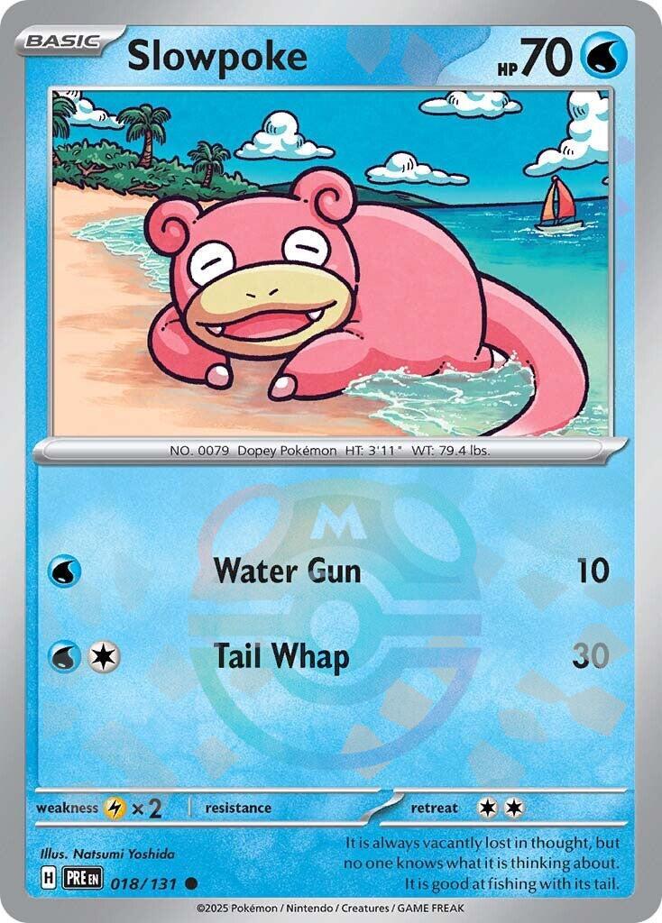 Slowpoke (018/131) (Master Ball Pattern) [Scarlet & Violet: Prismatic Evolutions] | Black Swamp Games