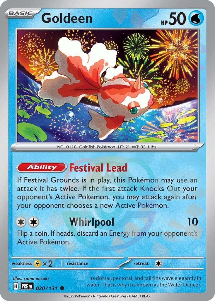 Goldeen (020/131) (Master Ball Pattern) [Scarlet & Violet: Prismatic Evolutions] | Black Swamp Games