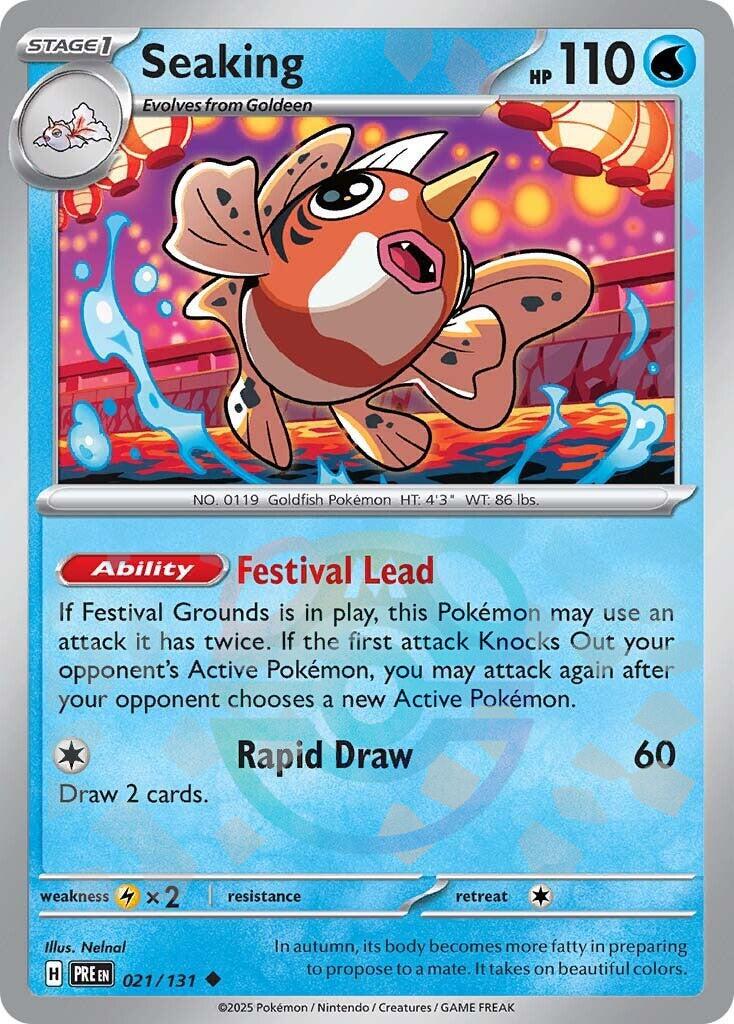 Seaking (021/131) (Master Ball Pattern) [Scarlet & Violet: Prismatic Evolutions] | Black Swamp Games