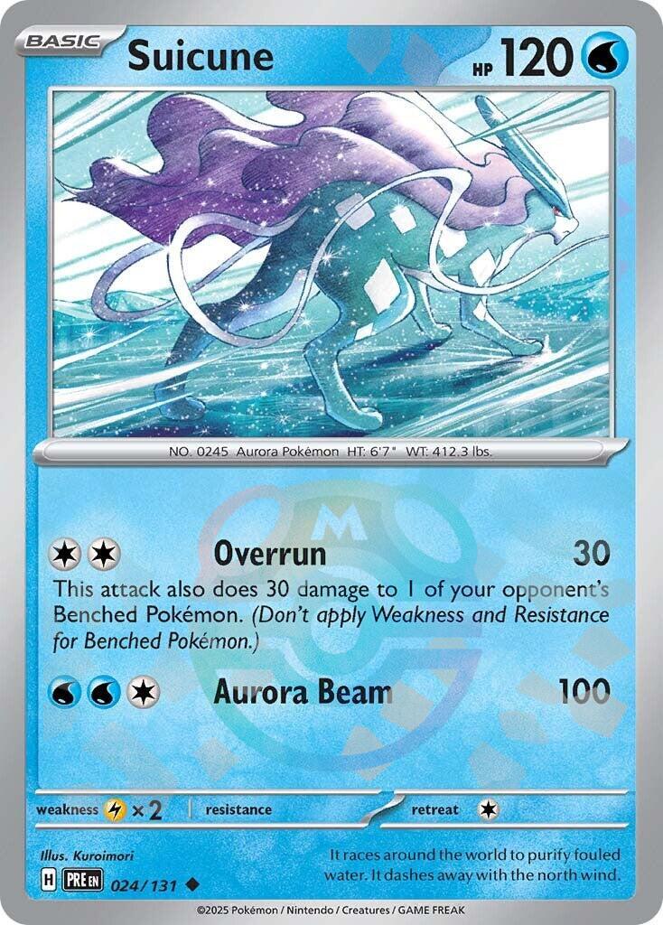Suicune (024/131) (Master Ball Pattern) [Scarlet & Violet: Prismatic Evolutions] | Black Swamp Games
